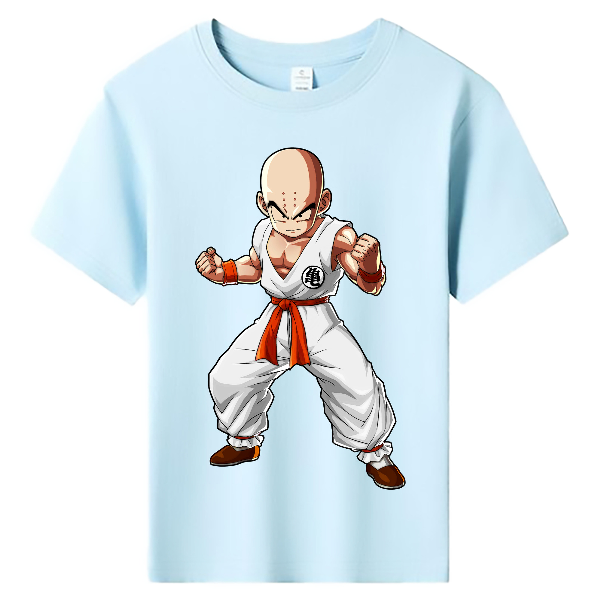 （画像用） ドラゴンボール クリリン DRAGON BALL krillin 綿100％キッズTシャツ（フロントプリント）